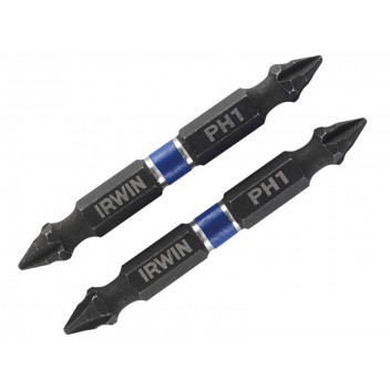 IRWIN Impact Double-Ended Screwdriver Bits Phillips PH1 60mm (Pack 10)