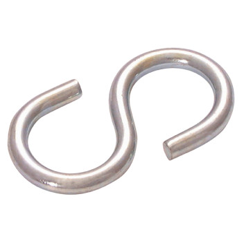 6X60MM \'S\' HOOK ZINC PLATED