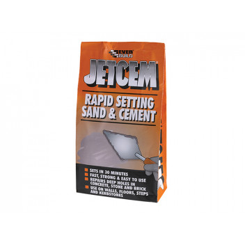 Everbuild Jetcem Premix Sand & Cement 12kg (2 x 6kg Packs)