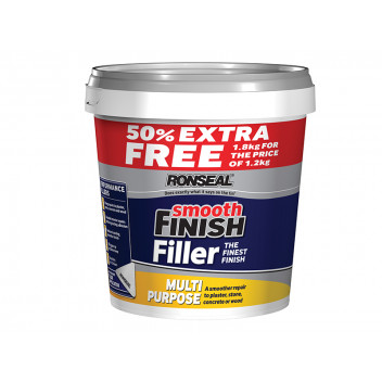Ronseal Smooth Finish Multipurpose Wall Filler Ready Mixed 1.2kg +50%