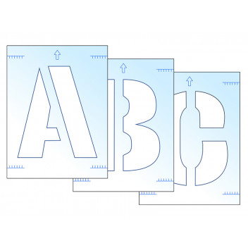 Scan Letter Stencil Kit 300mm