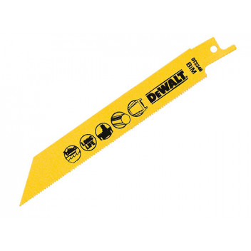 DEWALT Sabre Blade Cobalt Steel Cordless Metals 3mm Max 152mm Pack of 5