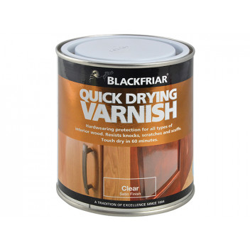 Blackfriar Quick Drying Duratough Interior Varnish Clear Satin 250ml