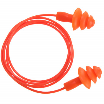 EP04 Reusable Corded TPR Ear Plug ( 50 pairs) Orange