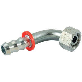 M16 x 1.5 Metric Female Light Series x Hose Tail 90? Elbow