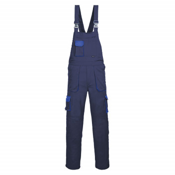 TX12 Portwest Texo Contrast Bib & Brace Navy Large