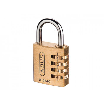 ABUS 165/40 40mm Solid Brass Body Combination Padlock (4-Digit) Carded