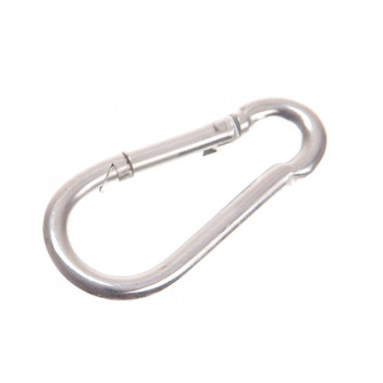 Faithfull Fire Brigade Snap Hook 8mm Zinc Plated (Pack 2)