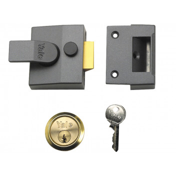 Yale Locks 84 Standard Nightlatch 40mm Backset DMG Finish Box