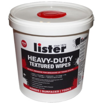 Lister Heavy Duty Textured Wipes Jumbo Bucket of 600