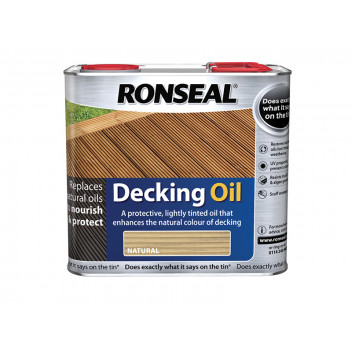 Ronseal Decking Oil Natural Clear 2.5 litre