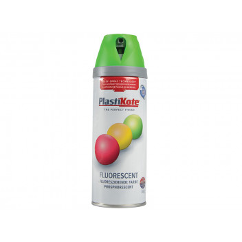 PlastiKote Twist & Spray Fluorescent Green 400ml