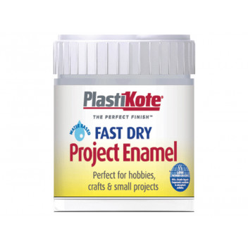 PlastiKote Fast Dry Enamel Paint B35 Bottle Chrome 59ml