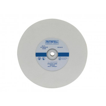 Faithfull General Purpose Grinding Wheel 200 x 25mm White Medium