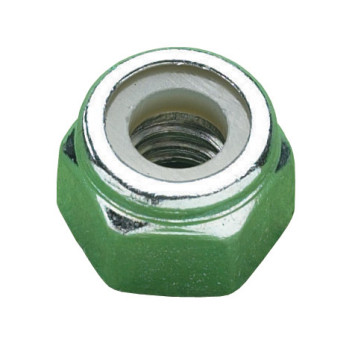 Nylon Insert Nuts Steel Type \'P\' Zinc Plated M8