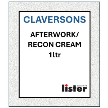 CLAVERSONS Afterwork/Recon Cream Case 1 Litre Cartridge  H125