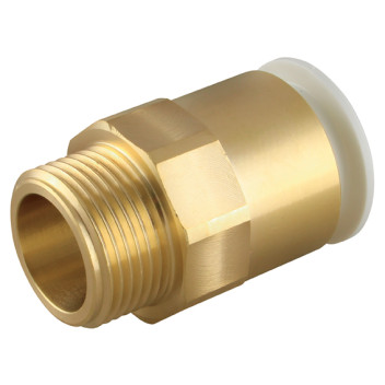 15MM X 1/2\" BRASS MALE COUPLER