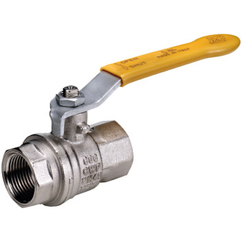 1/2\" BSPP Brass Ball Valve Gas App Ni Plated
