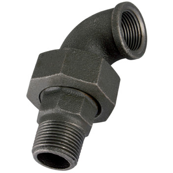 1.1/2\"BSP/T M/F T/SEAT 90DEG BLACK GF98
