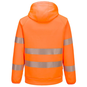 DX483 - DX4 Hi-Vis Overhead Hoodie Orange/Black - L