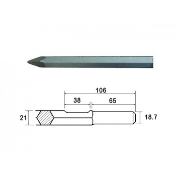 Faithfull Kango Shank Point 380mm (914112)