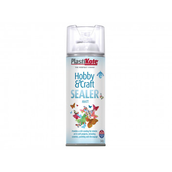 PlastiKote Hobby & Craft Sealer Spray Clear Matt 400ml