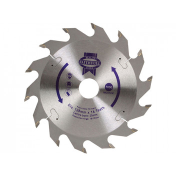 Faithfull TCT Circular Saw Blade 128 x 20mm x 14T POS