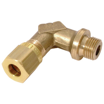 1/8\" BSPP Male x 8mm OD Male Stud Elbow