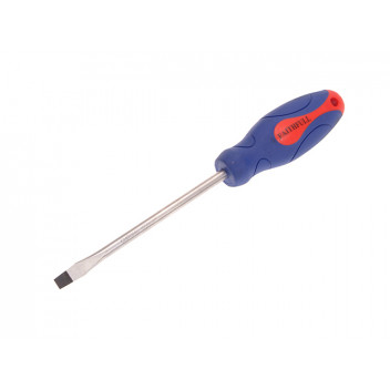 Faithfull Soft Grip Screwdriver Flared Slotted Tip 8.0 x 150mm