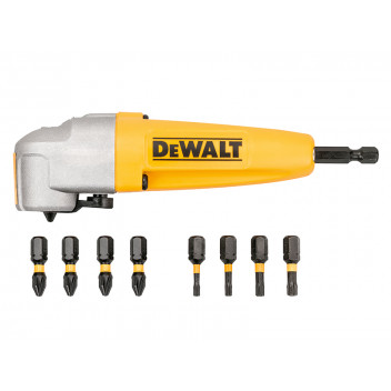 DEWALT DT70619T Impact Rated Right Angle Drill Attachment & 8 Bits