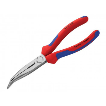 Knipex Bent Snipe Nose Side Cutting Pliers Multi-Component Grip 200mm (8in)