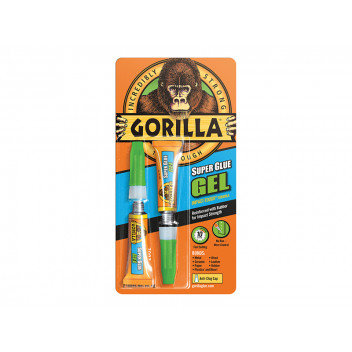 Gorilla Glue Gorilla Superglue Gel 3g (Twin Pack)