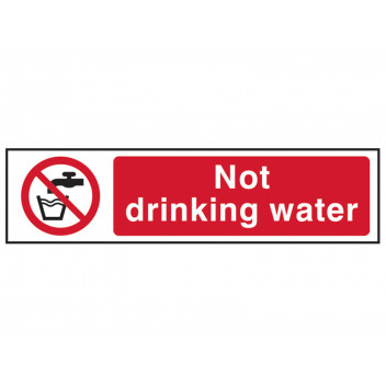 Scan Not Drinking Water - PVC 200 x 50mm