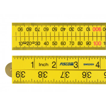 Fisco Yellow ABS Nylon Rule 1m / 39in