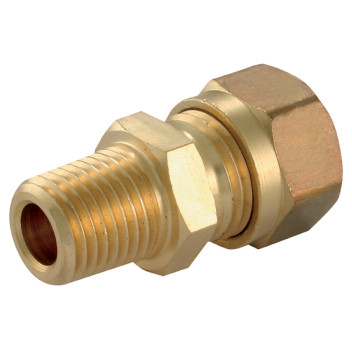 1/4\" NPT Male x 8mm OD Male Stud Coupling