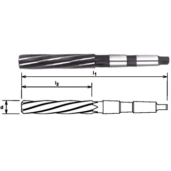 HSS Taper Shank Machine Reamers Imperial 1/4