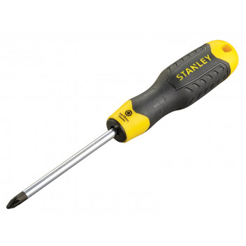 Stanley Tools Cushion Grip Screwdriver Pozidriv Tip PZ2 x 100mm