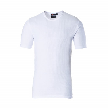 B120 Thermal T-Shirt Short Sleeve White Medium