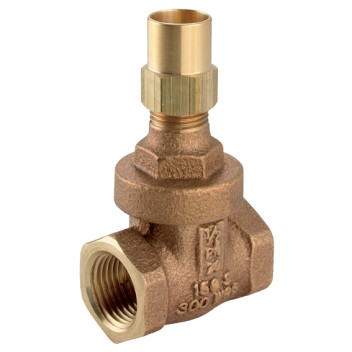 1\" BSPT FXF BZ GATE VALVE LOCKSHIELD