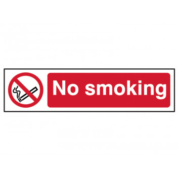 Scan No Smoking - PVC 200 x 50mm