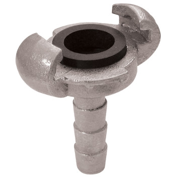 CLAW COUPLER 3/8\" HOSETAIL PLATED