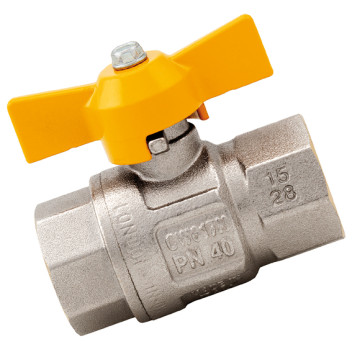 1/2\" BSPPM x 1/2\" BSPPF Brass Ball Valve Compact