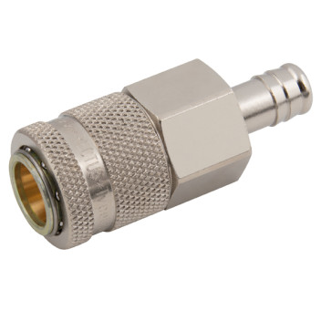 3/4\" HOSE TAIL H.DUTY COUPLER \"SCHRADER\"