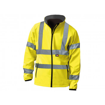 Scan Hi-Vis Yellow Softshell Jacket - XXL (52in)