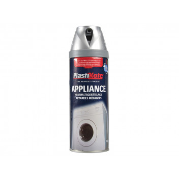 PlastiKote Twist & Spray Appliance Enamel Satin Chrome 400ml