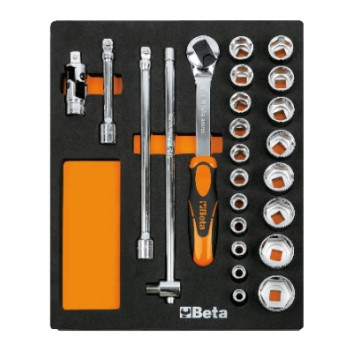 Soft Thermoformed Tray With Tool Assortment M83 1/2\" Sockets