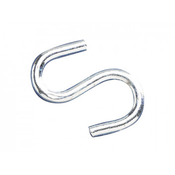 Faithfull S-Hooks 6mm Zinc Plated (Pack 6)