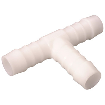 15MM ID EQUAL PUSH-ON TEE WHITE