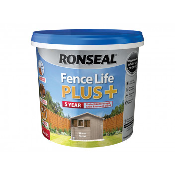 Ronseal Fence Life Plus+ Warm Stone 5 litre