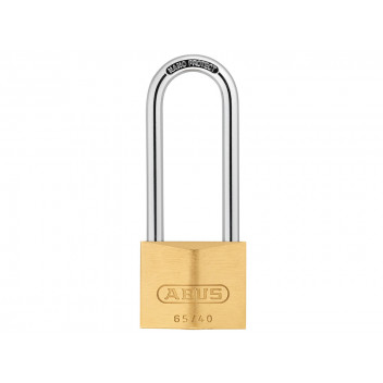 ABUS Mechanical 65/40mm Brass Padlock 63mm Long Shackle